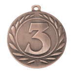 Medaille 1,2,3 Ø50 mm - Afbeelding 3