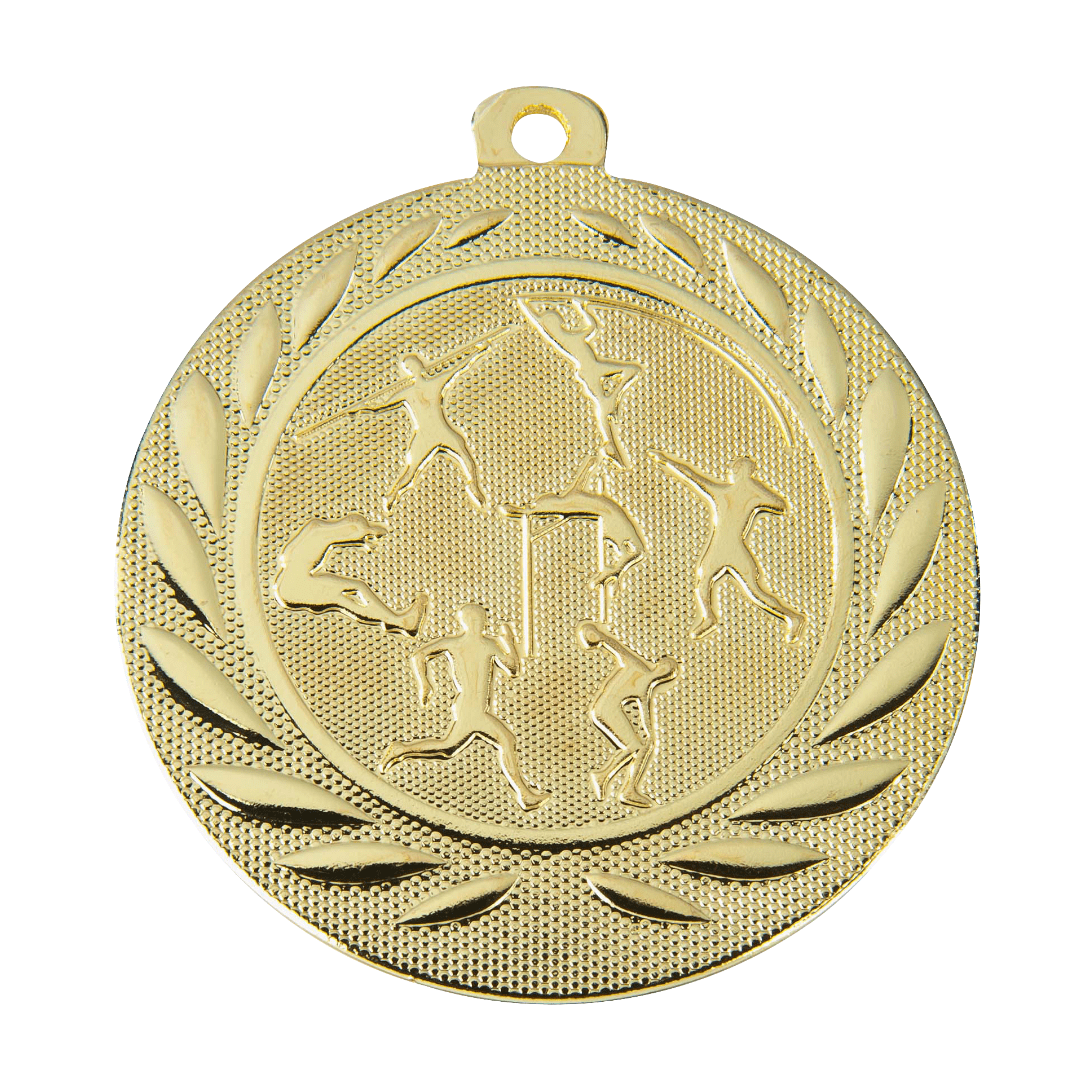 Atletiek medaille goud Atletiek Medaille Ø50 mm - Afbeelding 1