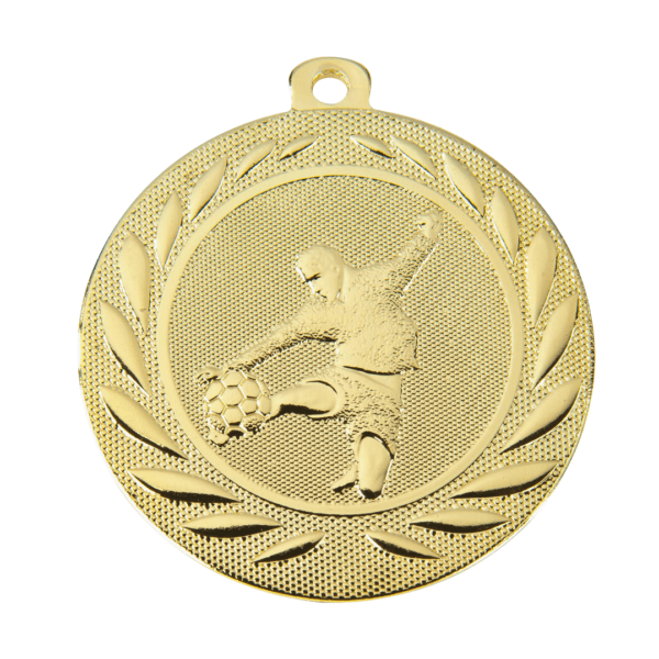 Medaille Voetbal heren Ø50 mm - Afbeelding 1