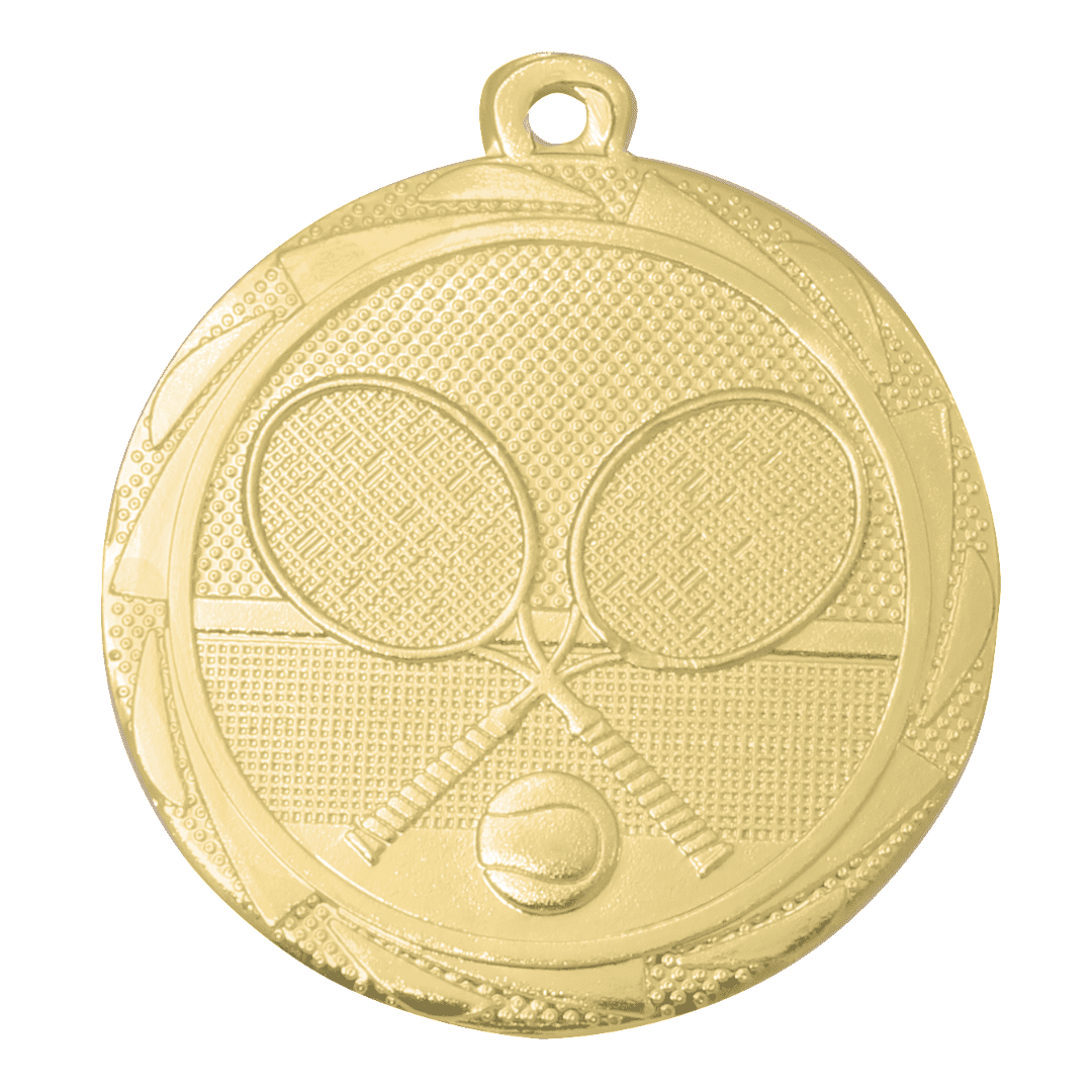 Tennis medaille Goud Tennis medaille Ø45 mm - Afbeelding 1
