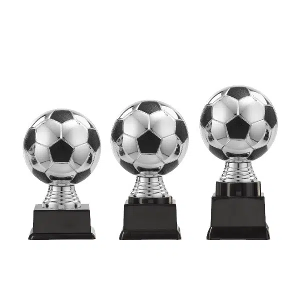 Voetbal Beker Zilver - PF300.3 - Afbeelding 2