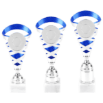 Sporttrofee Eindhoven – Zilver/Blauw – 22 t/m 26 cm - Afbeelding 2