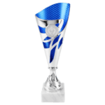 Trofee Sven – Zilver/Blauw – 21, 24 & 27 cm