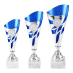 Trofee Sven – Zilver/Blauw – 21, 24 & 27 cm - Afbeelding 2