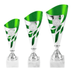 Trofee Sven Zilver/Groen – 21, 24 & 27 cm - Afbeelding 2