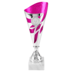 Trofee Fleur Zilver/Roze – 21, 24 & 27 cm