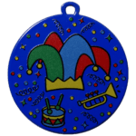 Carnaval Medaille Feest – 50 mm – Inclusief Halslint - Afbeelding 2