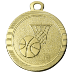Basketbal Medaille – Ø 32 mm Goud, Zilver en Brons
