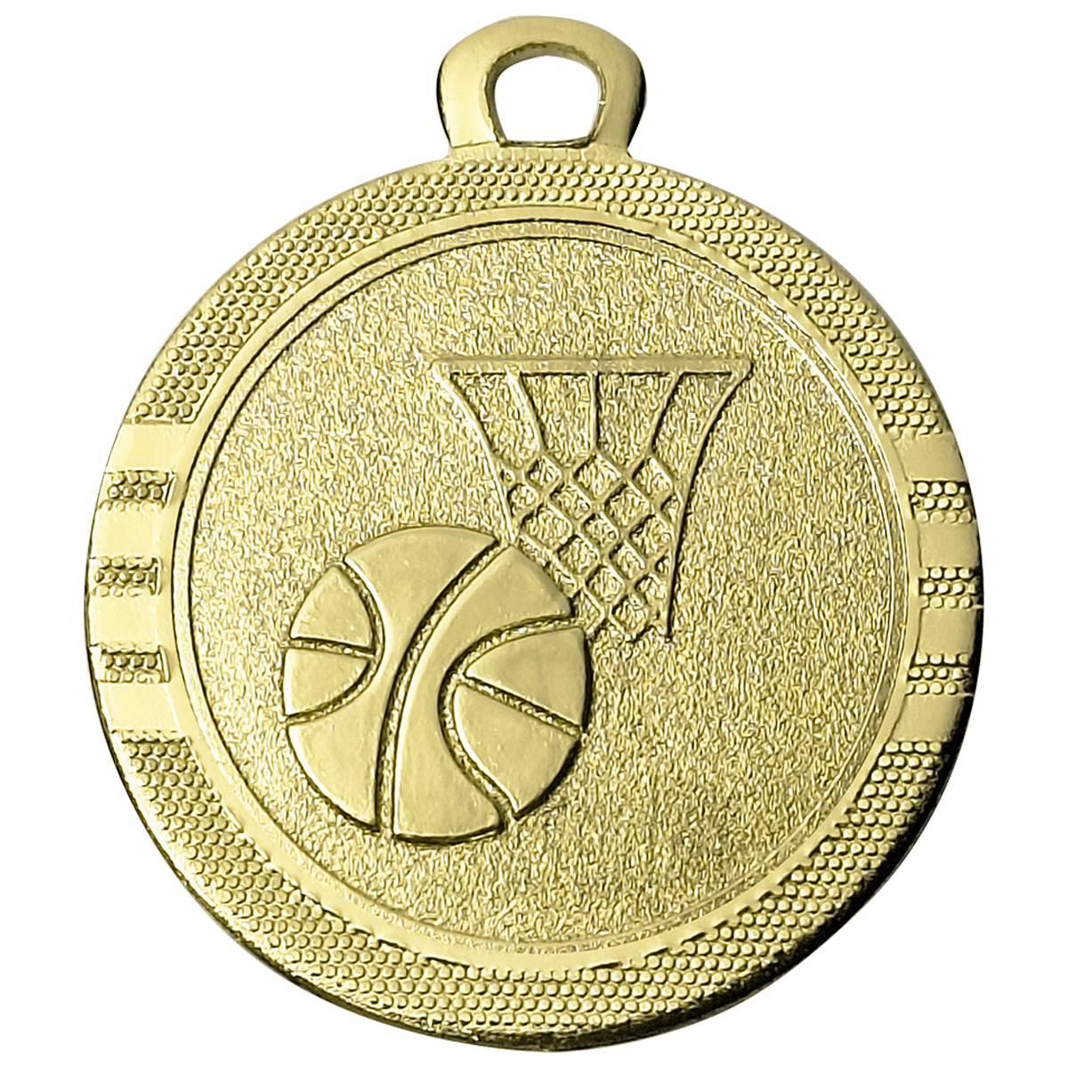 ME_064J_01_0c83a3 (1) Basketbal Medaille – Ø 32 mm Goud, Zilver en Brons - Afbeelding 1